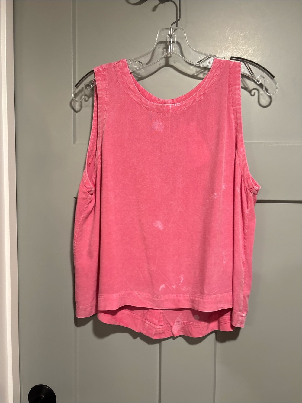 Double Zero Vintage Wash Pink Tank Top